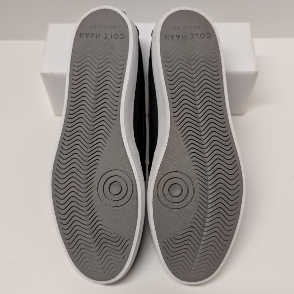 Cole Haan Nantucket Penny Loafers in Black Pebbled Leather - Picture 12 of 16